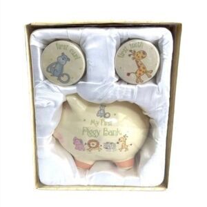 Baby Essential First Kit 3pc Set Piggy Bank Tooth Curl Kit